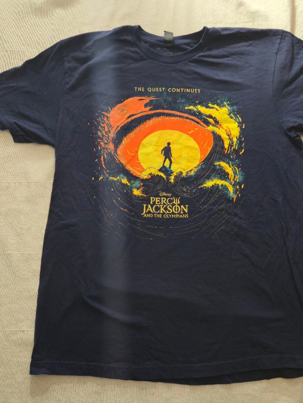 Percy Jackson and the Olympians Comic-Con Exclusive 2025 Navy T-Shirt Large